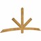 Ekena Millwork Alberta Rough Sawn Timber Gable Bracket, Western Red Cedar, 96"W x 40"H x 2"D x 4"F, 10/12 Pitch GBW096X40X0204ALB00RWR - alternate 3